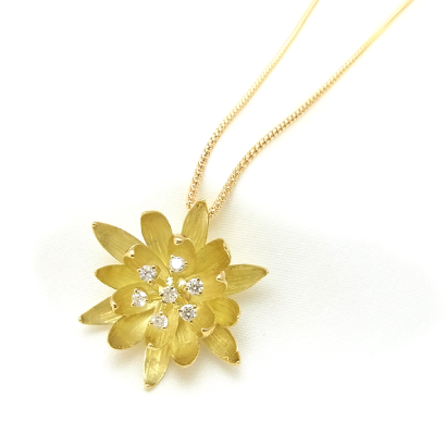 未草のペンダントネックレス