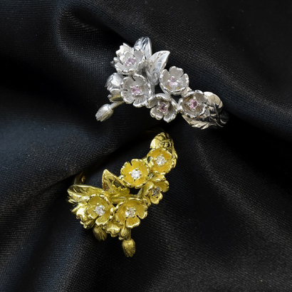 枝垂れ桜のリング