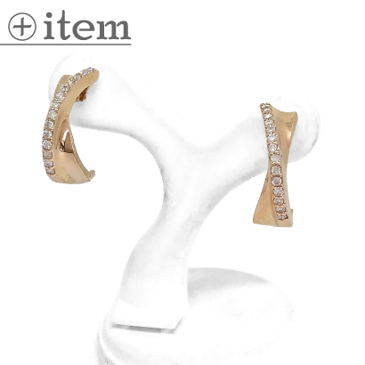 小粋なひねりデザインピアス