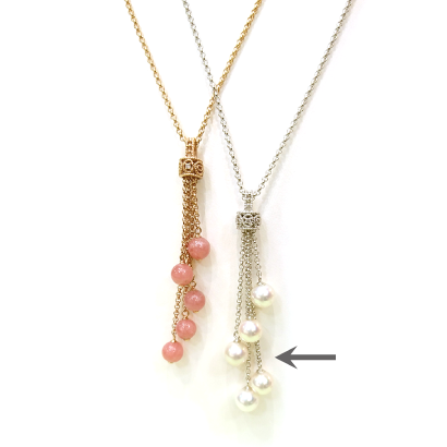 アコヤパールのタッセルペンダント