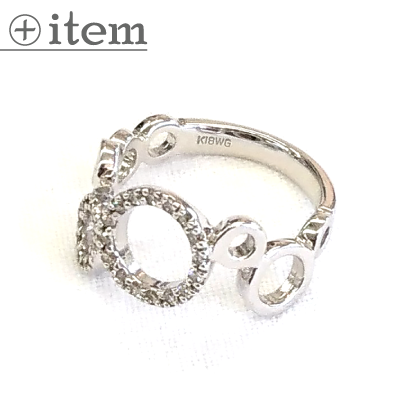 大小の輪を組み合わせたピンキーリング