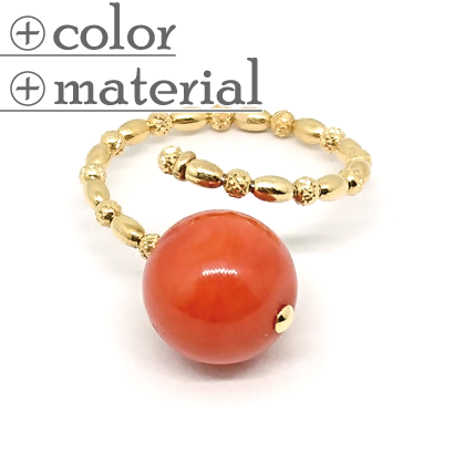 いろんな指に付けられるサイズフリーリング