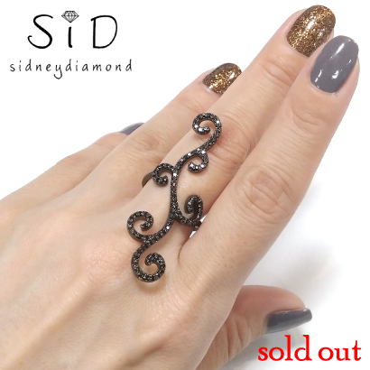 くるくるラインの二関節リング